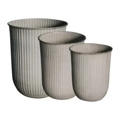 Cache-Pots<DBKD Cache-pot Out stripe, lot de 3, Beige
