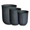 Cache-Pots<DBKD Cache-pot Out stripe, lot de 3, Black