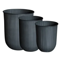 Cache-Pots<DBKD Cache-pot Out stripe, lot de 3, Black