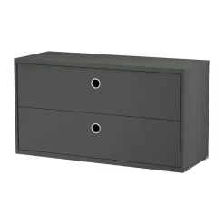 Commodes & Caissons De Rangement<String Caisson à tiroirs , Gris foncé, 78x30 cm