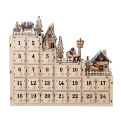 Décorations De Noël<Bloomingville Calendrier de l'Avent Richie 33x38 cm, Nature