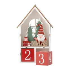 Photophores<Bloomingville Calendrier Edmund avec date, Rouge