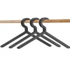 Cintres & Portants|Crochets & Portemanteaux Muraux<Woud Ceintre Illusion Lot de 3, Noir