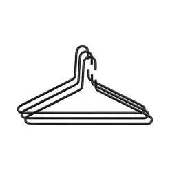 Cintres & Portants|Crochets & Portemanteaux Muraux<Essem Design Ceintre Triangel Lot de 3, Noir