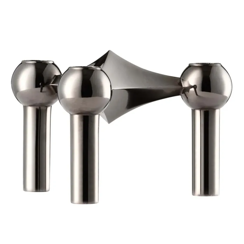 Bougeoirs<STOFF Chandelier Nagel, Noir chrome