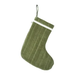 Décorations De Noël<Ferm Living Chaussette de Noël matelassée Vari, Velvet-khaki