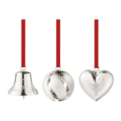 Décorations De Noël<Georg Jensen Coffret cadeau 3 pièces 2024, Plaqué palladium