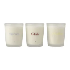 Bougies Parfumées & Diffuseurs<Scandi Living Coffret cadeau Bougie parfumée 70g lot de 3, Stream/Glade/Meadow
