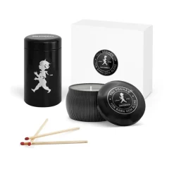 Bougies Parfumées & Diffuseurs<Solstickan Design Coffret cadeau Solstickan bougie parfumée + tube d'allumettes, Noir-bois de cèdre