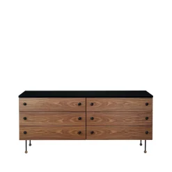 Commodes & Caissons De Rangement<GUBI Commode 62 Dresser, american walnut, 6 tiroirs