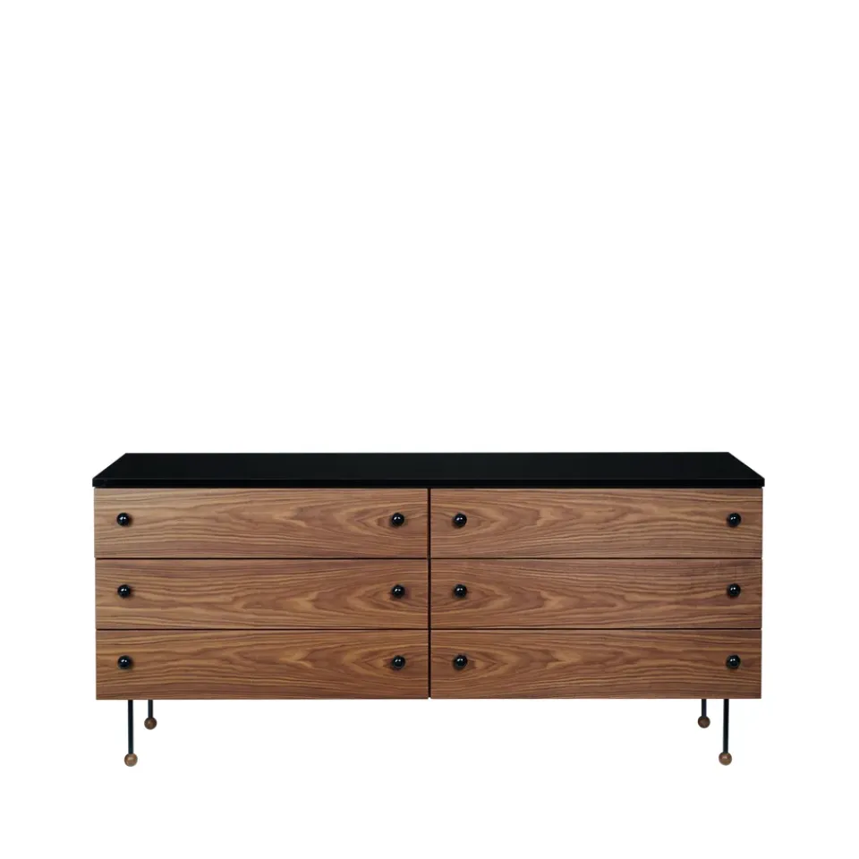 Commodes & Caissons De Rangement<GUBI Commode 62 Dresser, american walnut, 6 tiroirs