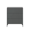 Commodes & Caissons De Rangement<Montana Commode Carry, anthracite 04, pieds noirs laqués