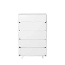 Commodes & Caissons De Rangement<1898 Commode haute Vidja, laqué blanc, 5 tiroirs