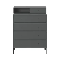 Commodes & Caissons De Rangement<Montana Commode Keep, Anthracite 04-pieds laqués noirs