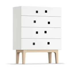 Commodes & Caissons De Rangement<Zweed Commode Peep B3, blanc, chêne pigmenté blanc