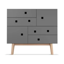Commodes & Caissons De Rangement<Zweed Commode Peep B1, slate grey, retro, structure en chêne