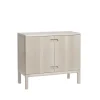 Vitrines & Présentoirs<Stolab Commode Prio basse, bouleau huilé blanc, porte en bois