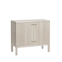 Vitrines & Présentoirs<Stolab Commode Prio basse, bouleau huilé blanc, porte en bois