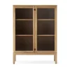 Vitrines & Présentoirs<Stolab Commode Prio haute, chêne huilé naturel, porte en verre