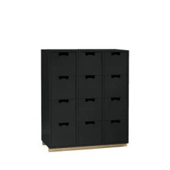 Commodes & Caissons De Rangement<Asplund Commode Snö B, char grey, support en bouleau