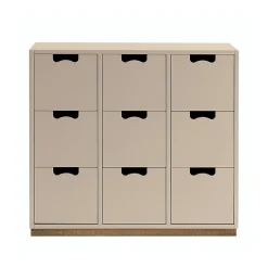 Commodes & Caissons De Rangement<Asplund Commode Snö B3, dark sand, support en chêne