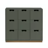 Commodes & Caissons De Rangement<Asplund Commode Snö B3, green khaki, support en chêne