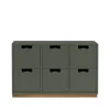 Commodes & Caissons De Rangement<Asplund Commode Snö B2, green khaki, support en chêne