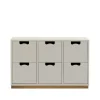 Commodes & Caissons De Rangement<Asplund Commode Snö B2, light grey, support en chêne