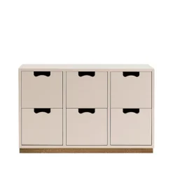 Commodes & Caissons De Rangement<Asplund Commode Snö B2, rose, support en chêne