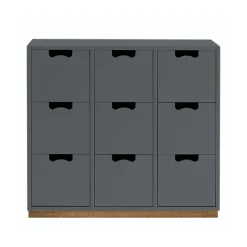 Commodes & Caissons De Rangement<Asplund Commode Snö B3, storm grey, support en chêne