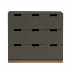 Commodes & Caissons De Rangement<Asplund Commode Snö B3, taupe, support en chêne