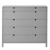 Commodes & Caissons De Rangement<1898 Commode Square 5 tiroirs, Gris
