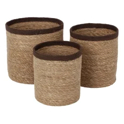 Paniers De Rangement<Dixie Corbeille de rangement Emil large, lot de 3, Naturel-marron