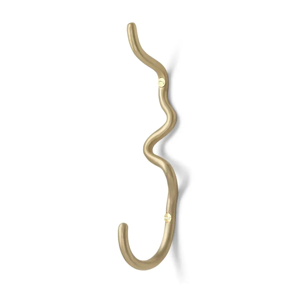 Crochets & Portemanteaux Muraux<Ferm Living Crochet Curvature simple, Laiton
