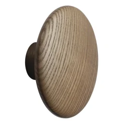 Crochets & Portemanteaux Muraux<Muuto Crochet Dots wood dark stained brown, Ø13 cm