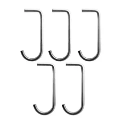 Crochets & Portemanteaux Muraux<String Crochet en J lot de 5, Acier inoxydable
