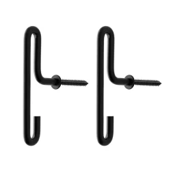 Crochets & Portemanteaux Muraux<MOEBE Crochet mural petit lot de 2, Noir