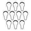 Rideaux De Douche<Mette Ditmer Crochets pour rideau de douche Aqua, lot de 10, Noir