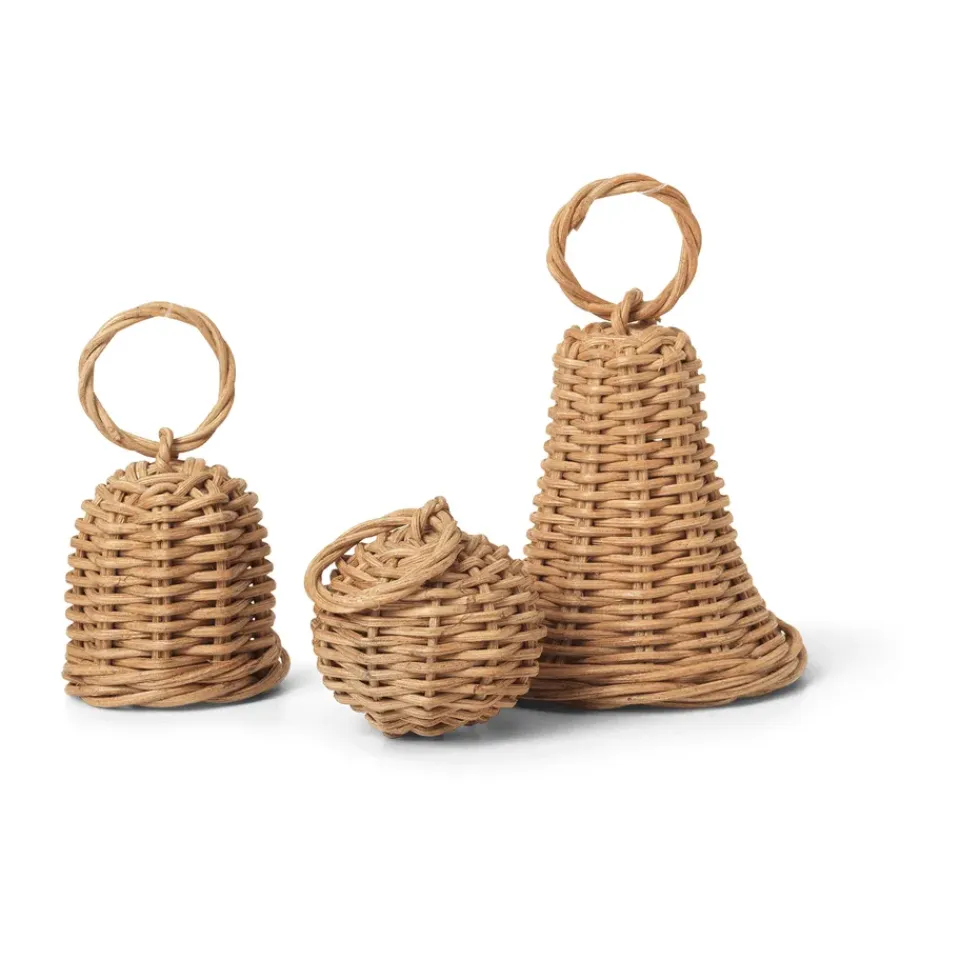 Décorations De Noël<Ferm Living Décoration de Noël Braided Bell Baubles Lot de 3, Natural