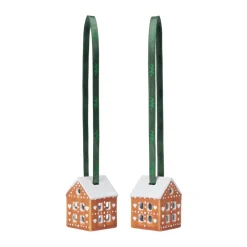 Décorations De Noël<Kähler Décoration de Noël Gingerbread 5 cm, Lot de 2, Marron