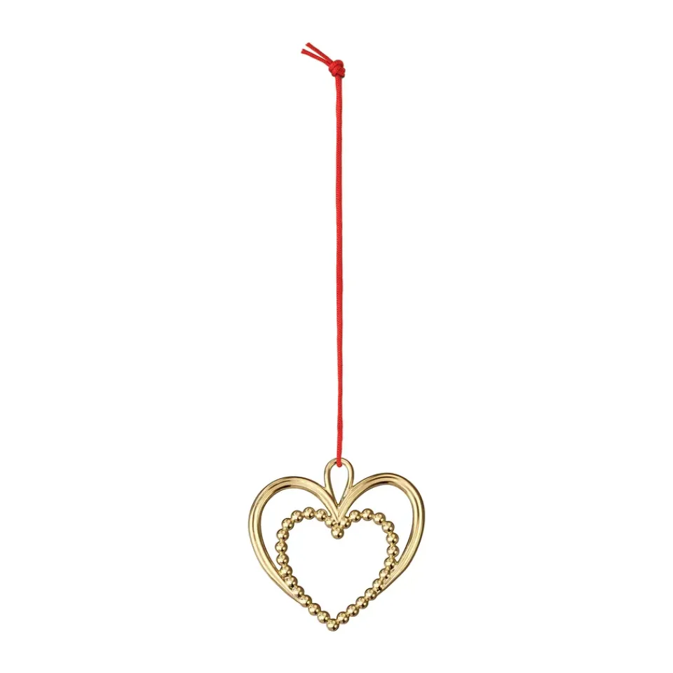 Décorations De Noël<Rosendahl Décoration de Noël Karen Blixen cœur en perles 6,5 cm, Doré