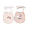 Accessoires Pour Chambre D'Enfants|Accessoires Pour Chambre D'Enfants<Done by deer Ensemble de petits bavoirs Happy Clouds Tiny, lot de 2, Poudre