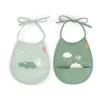 Accessoires Pour Chambre D'Enfants|Accessoires Pour Chambre D'Enfants<Done by deer Ensemble de petits bavoirs Croco, lot de 2, Vert