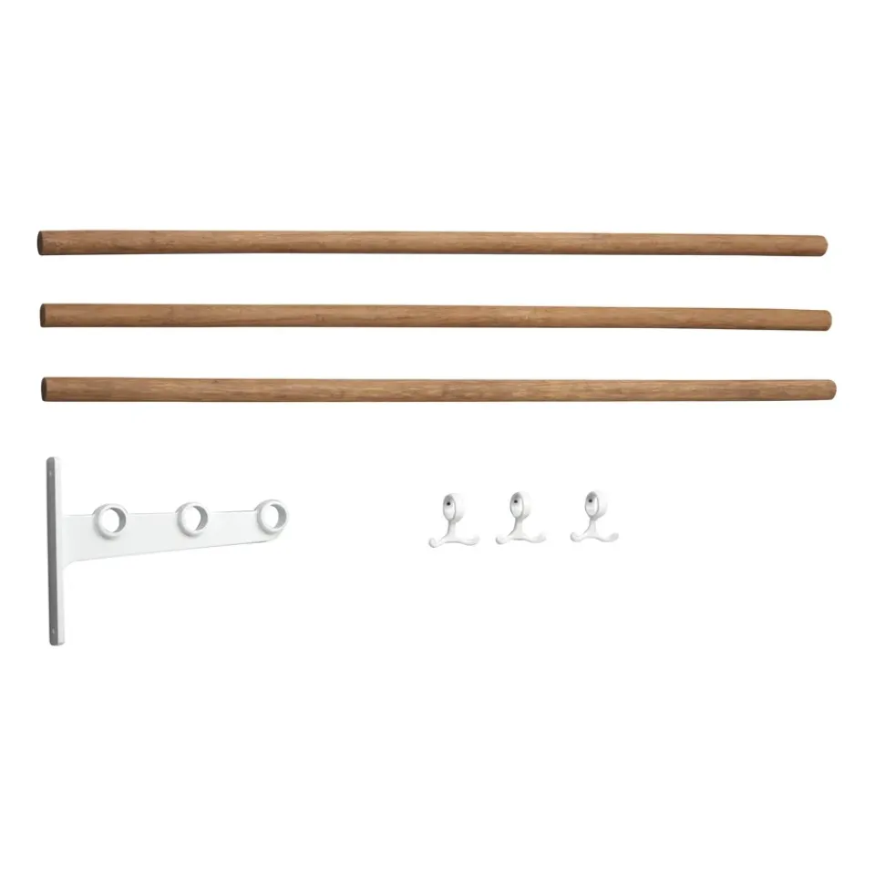 Patères & Étagères<Essem Design Extension d'étagère à chapeaux Nostalgi, étagère à chaussures, Bambou-blanc