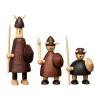 Figurines En Bois<Andersen Furniture Figures en bois The vikings of Denmark 3 Pièces, Stained beech