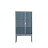Vitrines & Présentoirs<Asplund Frame Semi Vitrine, nordic blue, poignée en cuir naturel