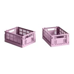 Paniers De Rangement<HAY Colour Crate Mini 13x17 cm, lot de 2, Dusty rose