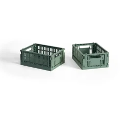 Paniers De Rangement<HAY Colour Crate Mini 13x17 cm, lot de 2, Sage green