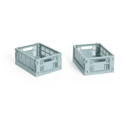 Paniers De Rangement<HAY Colour Crate Mini 13x17 cm, lot de 2, Dusty blue