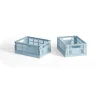 Paniers De Rangement<HAY Colour Crate Mini 13x17 cm, lot de 2, Soft blue